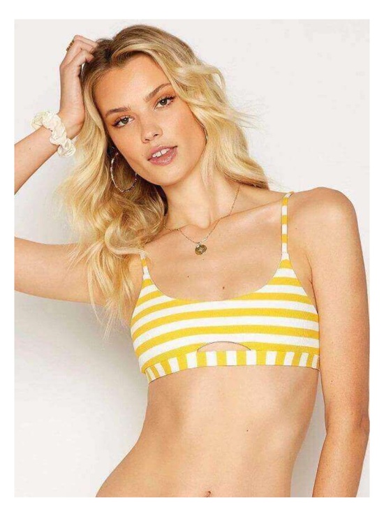 Beach Bunny Other - Beach Bunny Elise honey and white bikini top